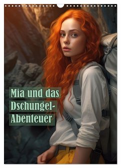 Mia und das Dschungel-Abenteuer (Wandkalender 2025 DIN A3 hoch), CALVENDO Monatskalender - Calvendo;Brunner-Klaus, Liselotte