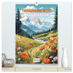 Fantasievolle Idylle (hochwertiger Premium Wandkalender 2025 DIN A2 hoch), Kunstdruck in Hochglanz