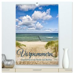 Vorpommern, Impressionen von Ostsee und Bodden (hochwertiger Premium Wandkalender 2025 DIN A2 hoch), Kunstdruck in Hochglanz - Calvendo;Löwer, Sabine