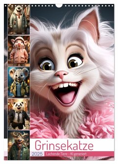 Grinsekatze (Wandkalender 2025 DIN A3 hoch), CALVENDO Monatskalender - Calvendo;Illgen, Cathrin