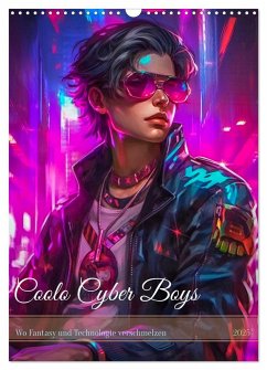 Coole Cyber Boys (Wandkalender 2025 DIN A3 hoch), CALVENDO Monatskalender