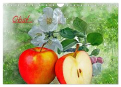 Obst (Wandkalender 2025 DIN A4 quer), CALVENDO Monatskalender