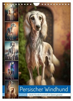 Persischer Windhund (Wandkalender 2025 DIN A4 hoch), CALVENDO Monatskalender