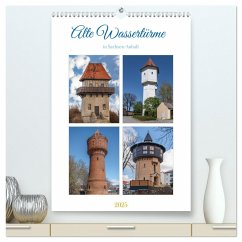 Alte Wassertürme (hochwertiger Premium Wandkalender 2025 DIN A2 hoch), Kunstdruck in Hochglanz