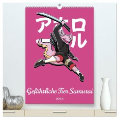 Gefährliche Tier Samurai (hochwertiger Premium Wandkalender 2025 DIN A2 hoch), Kunstdruck in Hochglanz - Calvendo;Schmidt, Luca