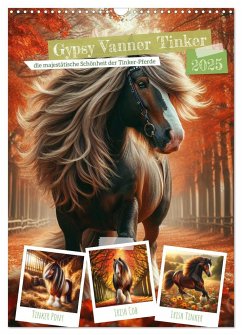 Gypsy Vanner Tinker - die majestätische Schönheit der Tinker-Pferde (Wandkalender 2025 DIN A3 hoch), CALVENDO Monatskalender