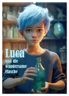 Luca und die wundersame Flasche (Wandkalender 2025 DIN A2 hoch), CALVENDO Monatskalender