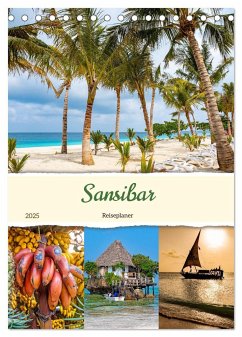 Sansibar - Reiseplaner (Tischkalender 2025 DIN A5 hoch), CALVENDO Monatskalender