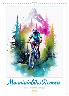 Mountainbike Rennen (Wandkalender 2025 DIN A3 hoch), CALVENDO Monatskalender
