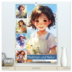 Mädchen und Natur. Eine bezaubernde Reise (hochwertiger Premium Wandkalender 2025 DIN A2 hoch), Kunstdruck in Hochglanz - Calvendo;Hurley, Rose