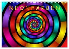 Neonfarben (Wandkalender 2025 DIN A3 quer), CALVENDO Monatskalender