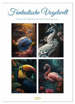Fantastische Vogelwelt (Wandkalender 2025 DIN A2 hoch), CALVENDO Monatskalender