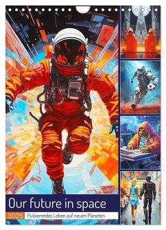 Our future in space. Pulsierendes Leben auf neuen Planeten (Wandkalender 2025 DIN A4 hoch), CALVENDO Monatskalender - Calvendo;Hurley, Rose