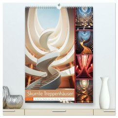 Skurrile Treppenhäuser (hochwertiger Premium Wandkalender 2025 DIN A2 hoch), Kunstdruck in Hochglanz - Calvendo;Gierok-Latniak, Steffen