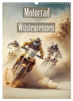 Motorrad Wüstenrennen (Wandkalender 2025 DIN A3 hoch), CALVENDO Monatskalender