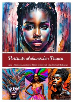 Portraits afrikanischer Frauen (Wandkalender 2025 DIN A2 hoch), CALVENDO Monatskalender
