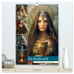 Die Anderwelt. Mystische Sagengestalten der Kelten (hochwertiger Premium Wandkalender 2025 DIN A2 hoch), Kunstdruck in Hochglanz