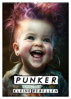 Punker Kleine Rebellen (Wandkalender 2025 DIN A2 hoch), CALVENDO Monatskalender