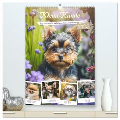 Kleine Hunde. Süß und niedlich. Die beliebtesten Hunderassen (hochwertiger Premium Wandkalender 2025 DIN A2 hoch), Kunstdruck in Hochglanz - Calvendo;Hurley, Rose