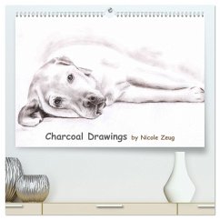 Charcoal Drawings (hochwertiger Premium Wandkalender 2025 DIN A2 quer), Kunstdruck in Hochglanz