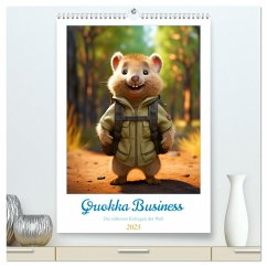 Quokka Business - Die süßesten Kollegen der Welt (hochwertiger Premium Wandkalender 2025 DIN A2 hoch), Kunstdruck in Hochglanz - Calvendo;Kowalski, Rupert