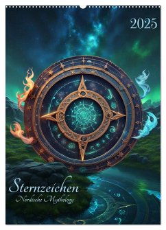 Sternzeichen Nordische Mythology (Wandkalender 2025 DIN A2 hoch), CALVENDO Monatskalender