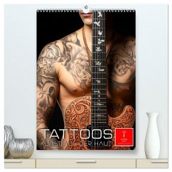 Tattoos Kunst auf der Haut (hochwertiger Premium Wandkalender 2025 DIN A2 hoch), Kunstdruck in Hochglanz - Calvendo;Roder, Peter