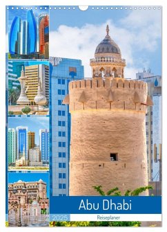 Abu Dhabi - Reiseplaner (Wandkalender 2025 DIN A3 hoch), CALVENDO Monatskalender - Calvendo;Schwarze, Nina