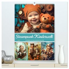 Steampunk Kinderwelt (hochwertiger Premium Wandkalender 2025 DIN A2 hoch), Kunstdruck in Hochglanz