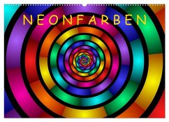 Neonfarben (Wandkalender 2025 DIN A2 quer), CALVENDO Monatskalender