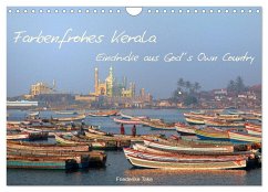 Farbenfrohes Kerala - Eindrücke aus God´s Own Country (Wandkalender 2025 DIN A4 quer), CALVENDO Monatskalender