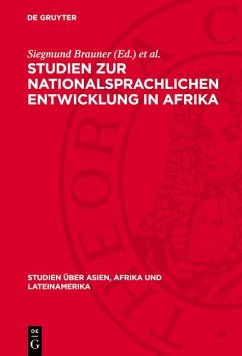 Cover Studien zur nationalsprachlichen Entwicklung in Afrika (eBook, PDF)