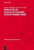 Sprache im sozialistischen Industriebetrieb (eBook, PDF)