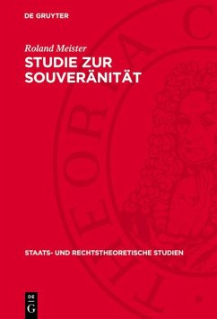 Studie zur Souveränität (eBook, PDF) - Meister, Roland