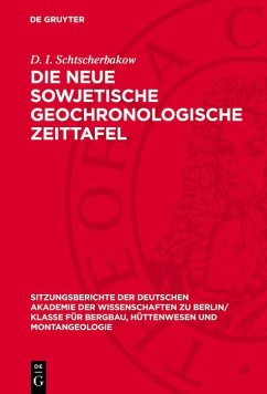 Cover Die neue sowjetische geochronologische Zeittafel (eBook, PDF)