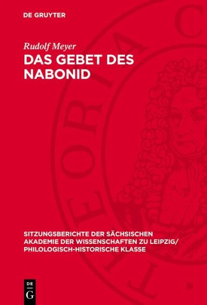 Das Gebet des Nabonid (eBook, PDF) Das Gebet des Nabonid (eBook, PDF)
