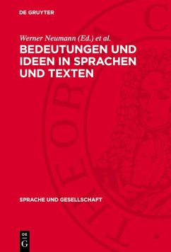 Cover Bedeutungen und Ideen in Sprachen und Texten (eBook, PDF)