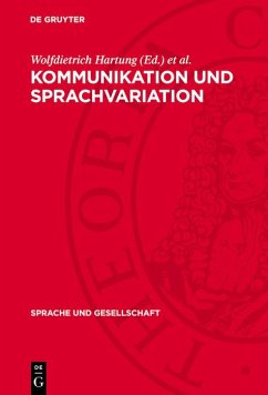 Cover Kommunikation und Sprachvariation (eBook, PDF)