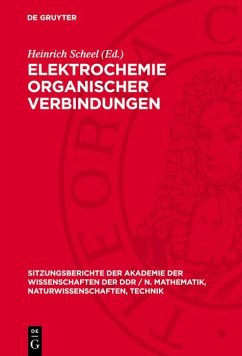 Cover Elektrochemie organischer Verbindungen (eBook, PDF)