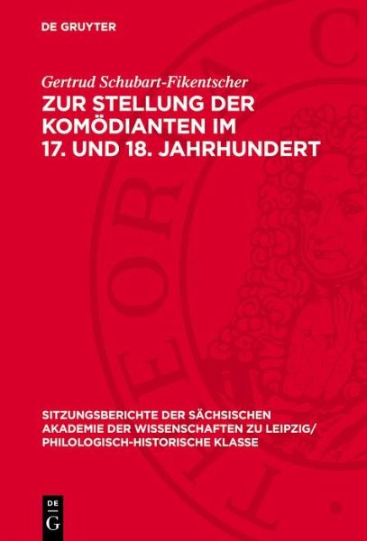 Zur Stellung der Komödianten im 17. und 18. Jahrhundert (eBook, PDF) Zur Stellung der Komödianten im 17. und 18. Jahrhundert (eBook, PDF)