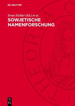 Cover Sowjetische Namenforschung (eBook, PDF)