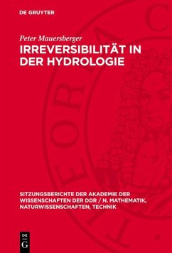 Cover Irreversibilität in der Hydrologie (eBook, PDF)