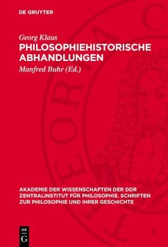 Cover Philosophiehistorische Abhandlungen (eBook, PDF)