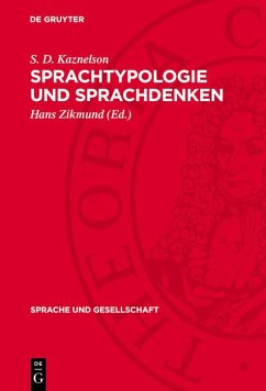 Sprachtypologie und Sprachdenken (eBook, PDF) - Kaznelson, S. D.