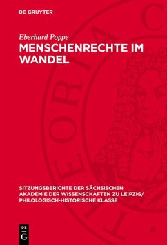 Menschenrechte im Wandel (eBook, PDF) - Poppe, Eberhard