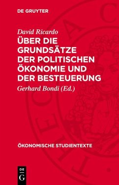 Über die Grundsätze der politischen Ökonomie und der Besteuerung (eBook, PDF) - Ricardo, David
