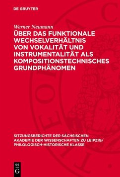 Cover Über das funktionale Wechselverhältnis von Vokalität und Instrumentalität als kompositionstechnisches Grundphänomen (eBook, PDF)