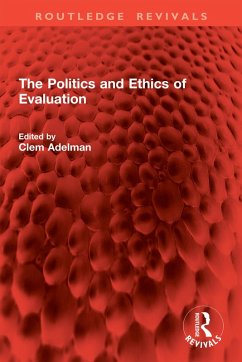 Cover The Politics and Ethics of Evaluation (eBook, ePUB)