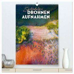 Spektakuläre Drohnenaufnahmen (hochwertiger Premium Wandkalender 2025 DIN A2 hoch), Kunstdruck in Hochglanz - Calvendo;Monkey, Happy