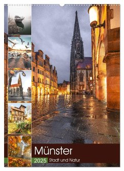 Münster - Stadt und Natur (Wandkalender 2025 DIN A2 hoch), CALVENDO Monatskalender